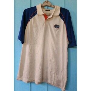 Florida Gators College Classics Polo Shirt Mens XL Orange Blue White Nice D25